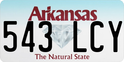 AR license plate 543LCY