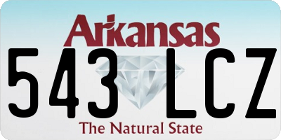AR license plate 543LCZ