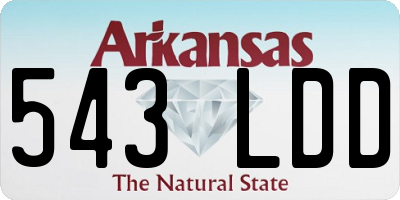 AR license plate 543LDD