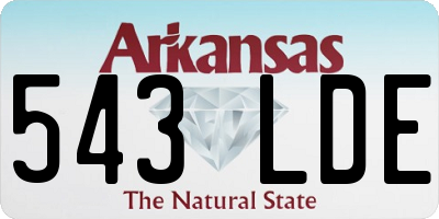 AR license plate 543LDE