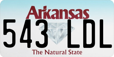AR license plate 543LDL