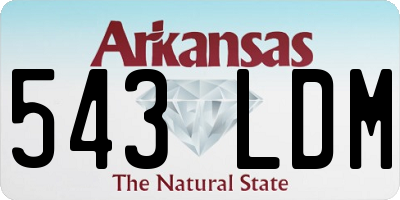 AR license plate 543LDM