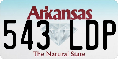 AR license plate 543LDP