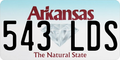 AR license plate 543LDS