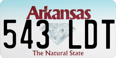 AR license plate 543LDT