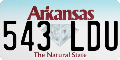 AR license plate 543LDU