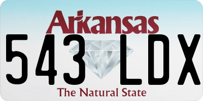 AR license plate 543LDX