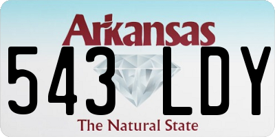 AR license plate 543LDY