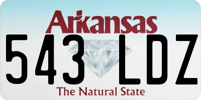 AR license plate 543LDZ
