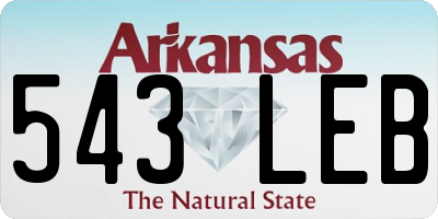 AR license plate 543LEB