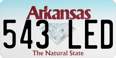 AR license plate 543LED