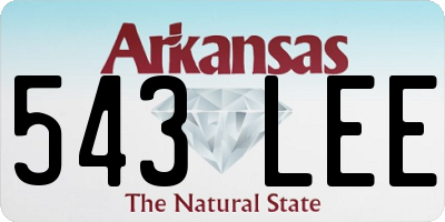 AR license plate 543LEE