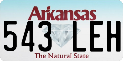AR license plate 543LEH