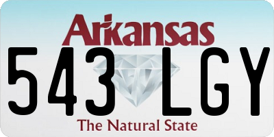 AR license plate 543LGY