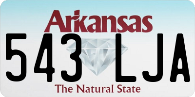 AR license plate 543LJA