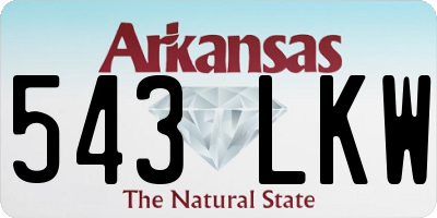 AR license plate 543LKW