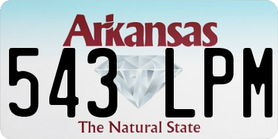 AR license plate 543LPM