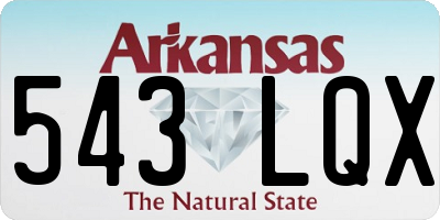 AR license plate 543LQX