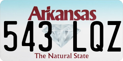 AR license plate 543LQZ