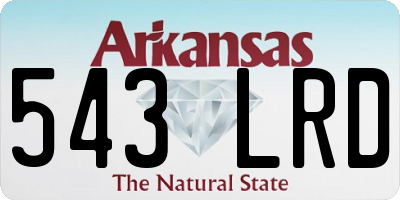 AR license plate 543LRD