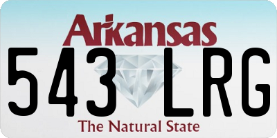AR license plate 543LRG