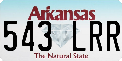 AR license plate 543LRR