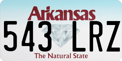 AR license plate 543LRZ