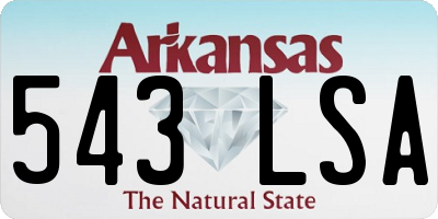 AR license plate 543LSA