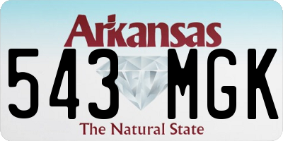 AR license plate 543MGK