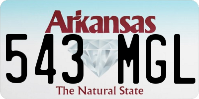 AR license plate 543MGL