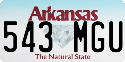 AR license plate 543MGU
