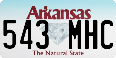 AR license plate 543MHC