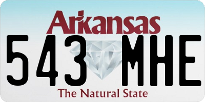 AR license plate 543MHE