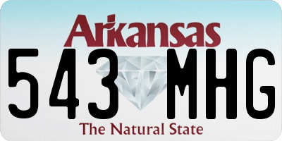 AR license plate 543MHG