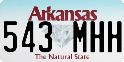 AR license plate 543MHH