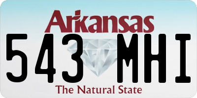 AR license plate 543MHI