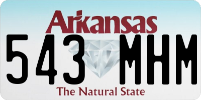 AR license plate 543MHM