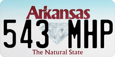 AR license plate 543MHP