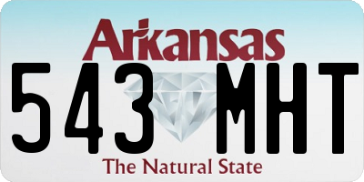 AR license plate 543MHT