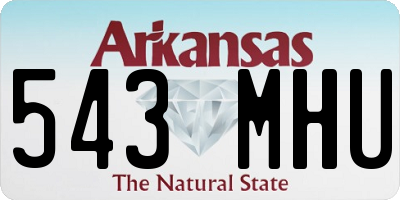 AR license plate 543MHU
