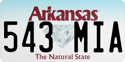 AR license plate 543MIA
