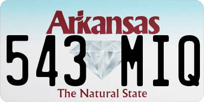AR license plate 543MIQ