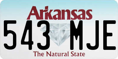 AR license plate 543MJE