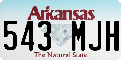 AR license plate 543MJH