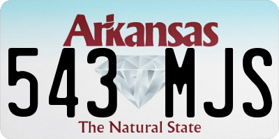 AR license plate 543MJS
