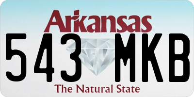 AR license plate 543MKB