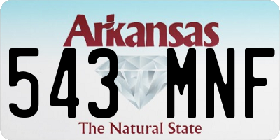 AR license plate 543MNF