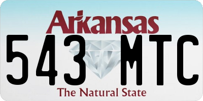 AR license plate 543MTC