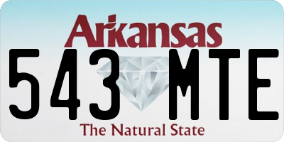 AR license plate 543MTE