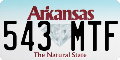 AR license plate 543MTF